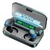Auriculares in-ear gamer inalámbricos TWS F9-5 BTH-F9-5 negro con luz LED - tienda online