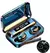 Auriculares in-ear gamer inalámbricos TWS F9-5 BTH-F9-5 negro con luz LED