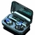 Auriculares in-ear gamer inalámbricos TWS F9-5 BTH-F9-5 negro con luz LED