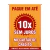 Banner parcelamento sem juros no cartão de crédito - vermelho / amarelo na internet