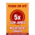 Banner parcelamento sem juros no cartão de crédito - vermelho / amarelo - Camarano Comunicação Visual