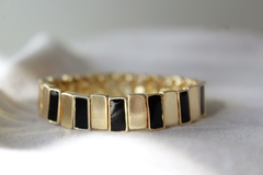 10026 Pulseira Bicolor Dourado e Preto - loja online