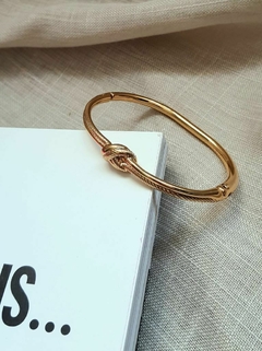 Bracelete Nó em Banho Ouro 18k