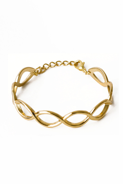 10008 Pulseira Infinity Dourada