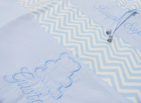 Saquinho Organizador Roupa Bordado