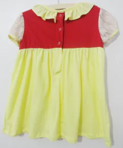 Vestido Bebe Malha Amarelo E Vermelho na internet