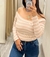 Remera Crop Cuello Bote - comprar online