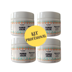 KIT PROFESIONAL MÁSCARA POWER COLOR X 4 UNIDADES