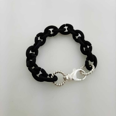 Pulsera de Goma y Plata