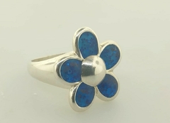 Anillo de Plata con flor esmaltada en internet