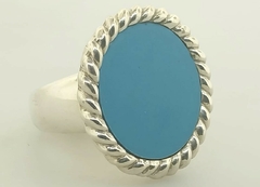 Anillo de plata con piedras en internet