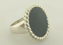 Anillo de plata con piedras - 18Karatti