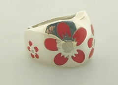 Anillo de plata con esmalte en internet