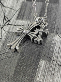 Cadena con 2 cruces - tienda online