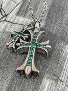 Cadena con 2 cruces - 18Karatti