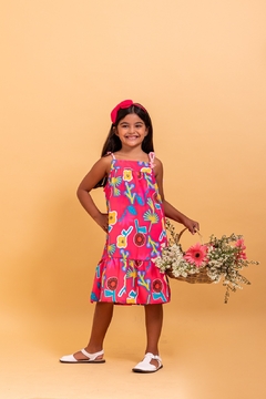 Vestido Gigi Tulipa Pink - COLEÇÃO COLORIR