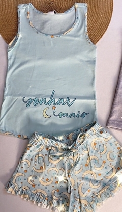 Pijama Azul Lua - COLEÇÃO SONHAR