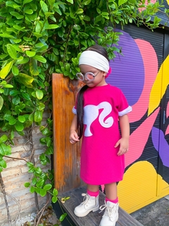 Vestido Barbie Pink - Lilly Moda Kids