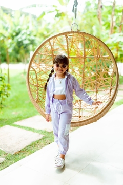 Conjunto Jogger com Bomber Lilás - COLEÇÃO COLORIR na internet