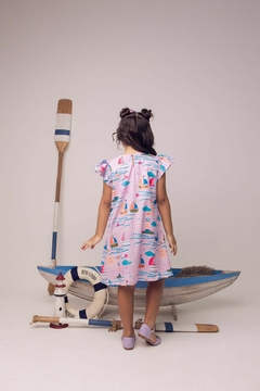 Vestido com Tiara Rosa - COLEÇÃO COLORIR - loja online