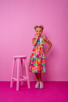 Vestido Midi Friends - COLEÇÃO COLORIR - comprar online