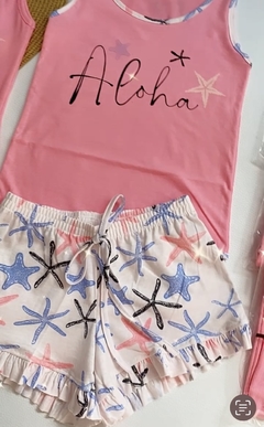 Pijama Babadinhos Aloha Rosa - COLEÇÃO SONHAR