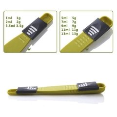 Colher Medidora Cozinha Ajustável 9 Medidas 0,5 Ml A 13 Ml - comprar online