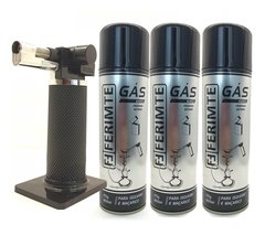 Maçarico Culinário Portátil Cozinha + 3 Refil