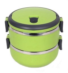 Marmita Térmica 2 Andares Hermética Aço Inox Cozinha - comprar online
