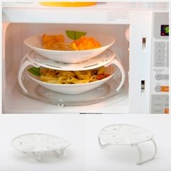 Bandeja Prato Dois Andares P/ Microondas Cozinha Casa - comprar online