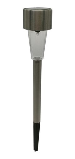 Kit 6 Luminária Luz Solar Inox Led Poste Iluminação Jardim - comprar online