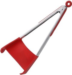 Espátula C/ Pegador Inox E Silicone 2 Em 1 Casa Cozinha