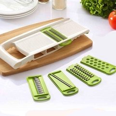 Fatiador E Ralador De Alimentos Mandolin 5 Lâminas (5 Em 1)