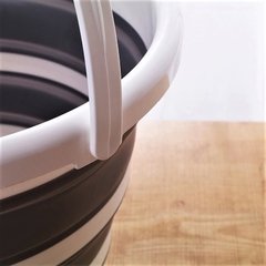 Balde Dobrável Retrátil Reutilizável Em Silicone Grande 10 L - loja online