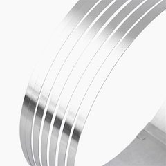 Aro Cortador De Bolo Ajustável Inox 25 - 30 Cm na internet