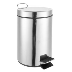 Lixeira Inox 5 Litros Banheiro Cozinha Escritório C/ Pedal