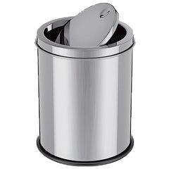 Kit 2 Lixeira Inox Banheiro Cozinha Basculante 3 E 5 Litros - comprar online