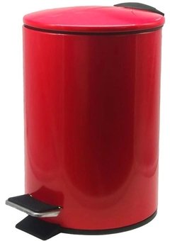 Lixeira Inox Colorido C/ Pedal E Balde 5 Litros Cozinha