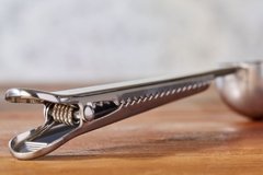 Fechador De Saco Prendedor Inox C/ Colher Medidora Cozinha - loja online