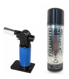 Maçarico Mini Portátil Culinário Cozinha + Refil 330 Ml