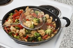 Escumadeira Aramada Frituras Em Inox 35 Cm Cozinha Casa - loja online