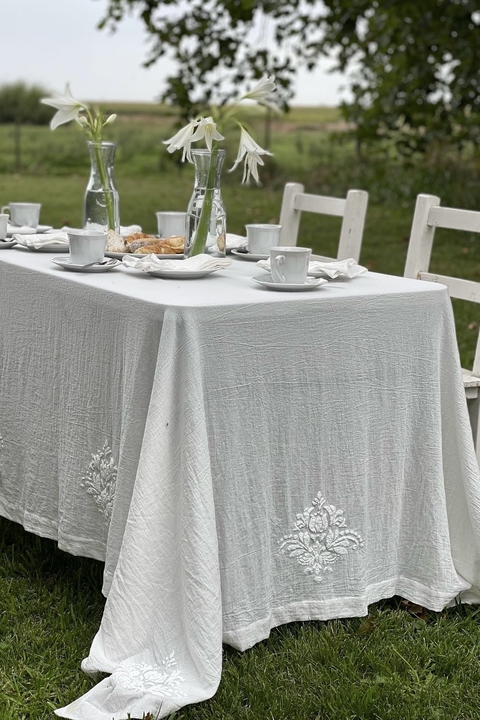 MANTEL GASA IMPRESIONES 340X2