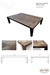 MESA COMEDOR ESTOCOLMO DRIFT 2,60 x 1,20 x 0,77