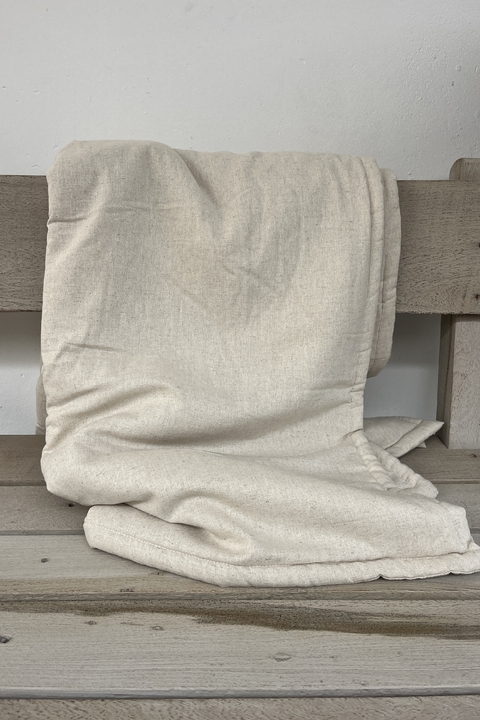 PIE DE CAMA LINO CASCARILLA 2,40X1