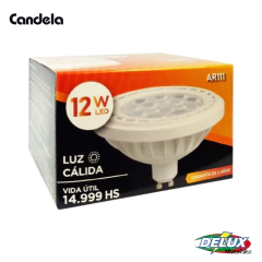 Lámpara led AR111 GU-10 12w luz cálida "Candela" - comprar online