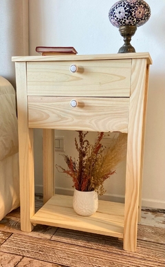 MESA DE LUZ con dos cajones - OUTLET - comprar online