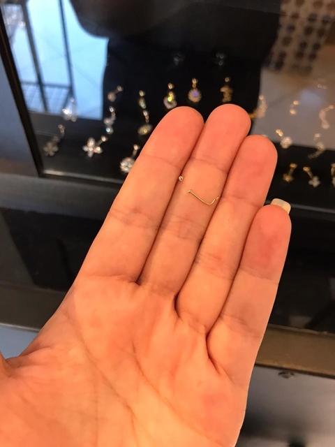 Piercing para Nariz dourado