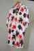 Camisa MVT Floral Bege Preta e Vermelha - comprar online