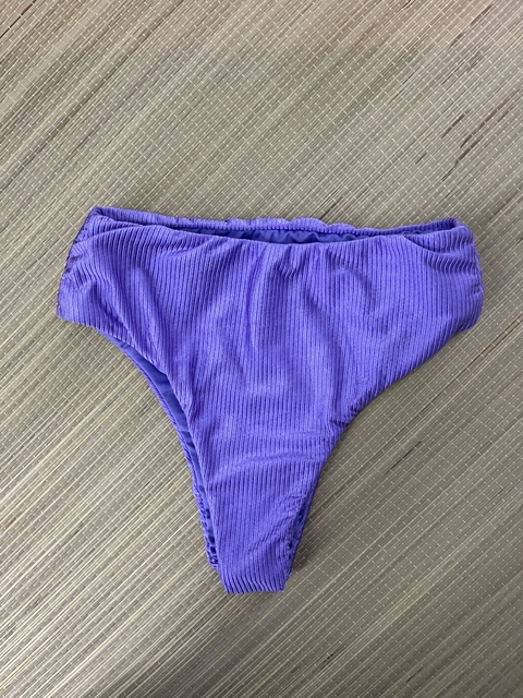 Tanga MVT Alta Cirrê Canelado Lavanda