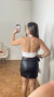 Cropped Frente Unica Branco Flutacor na internet